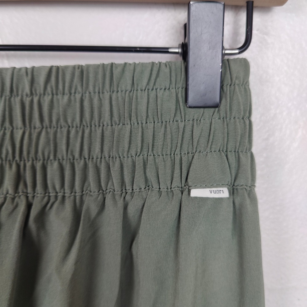 Vuori Villa Joggers Womens Small Sage Green Smocked Waist Performance Running - Picture 6 of 10